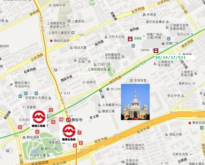 上海展览中心交通指南