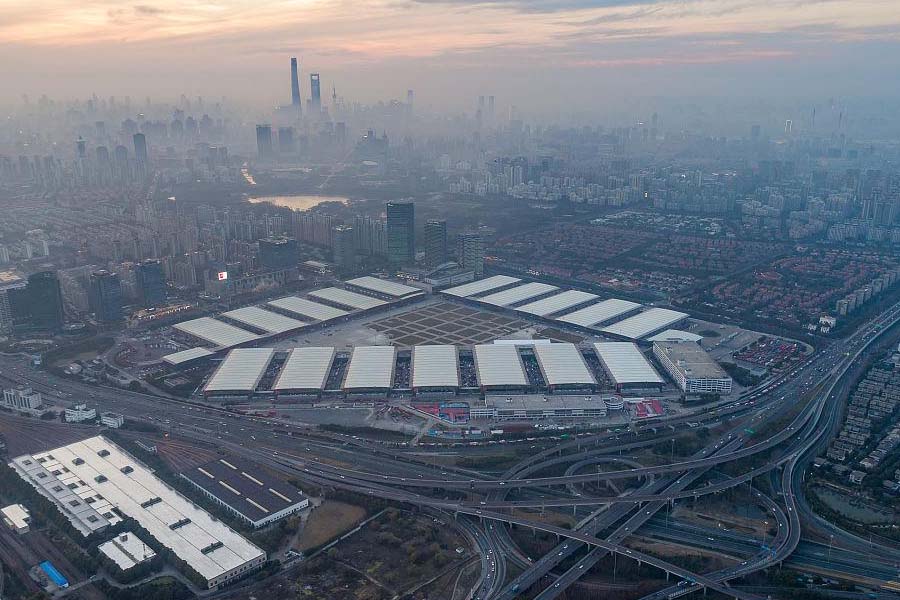 上海新國際博覽中心鳥瞰圖